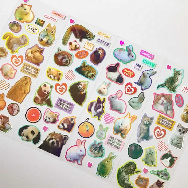 Zoo Party Games - Autocollants mignons en vinyle imperméables pour