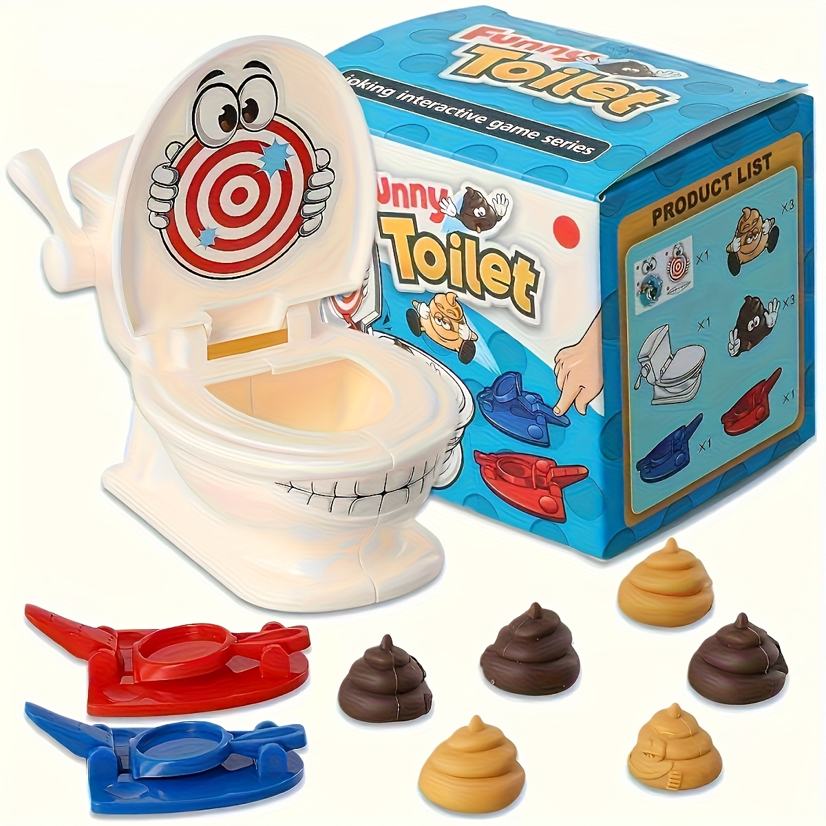 Party Games Indoor - Mini toilettes Anti-Stress pour deux personnes,