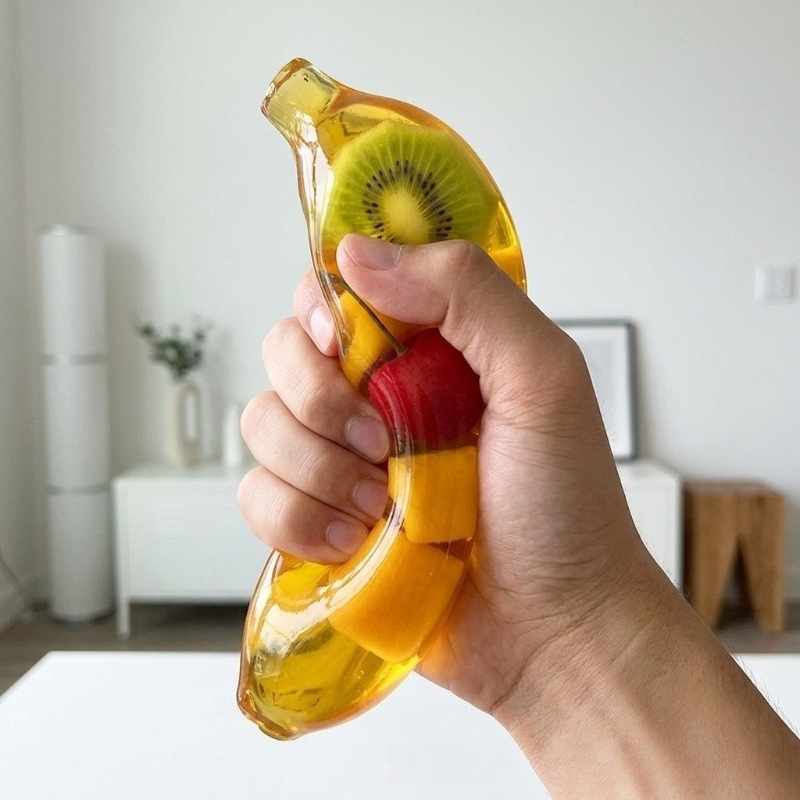 Party Games Spy - Jouet Squishy en Gelée de Banane,