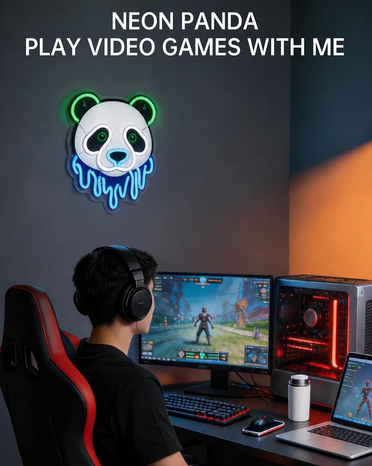 Panda LED Neon Sign USB Neon L - Zoo Party Games avis et prix