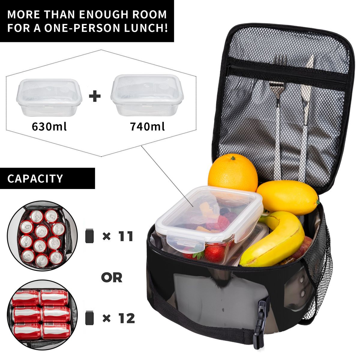 Sac à déjeuner léger style piq - Party Games Mobile avis et prix